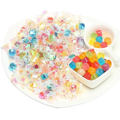 榧寶千紙鶴糖果兒童禮物水果糖混合萬圣節硬糖網紅炫彩色透明散裝