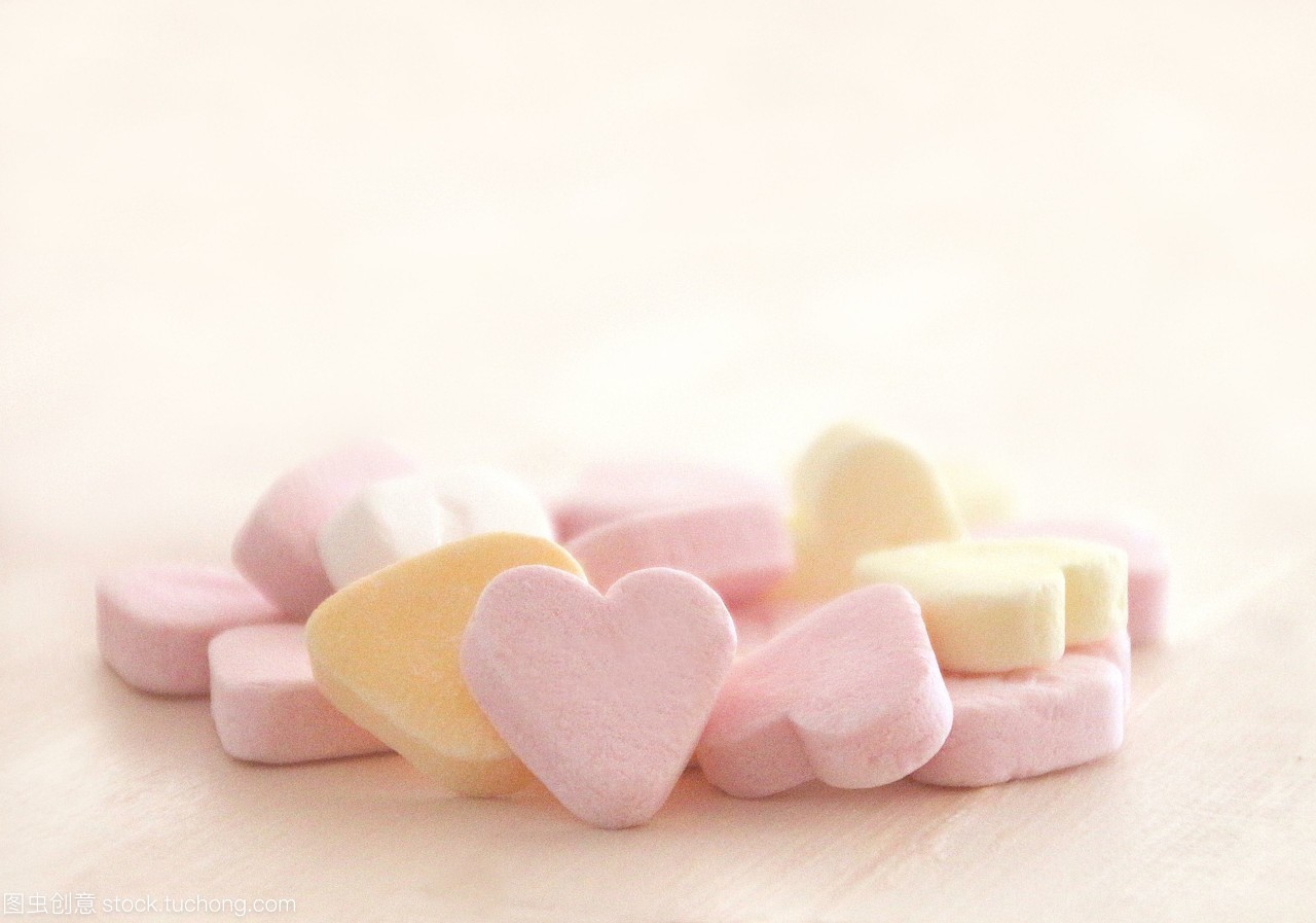 心形糖果的特寫