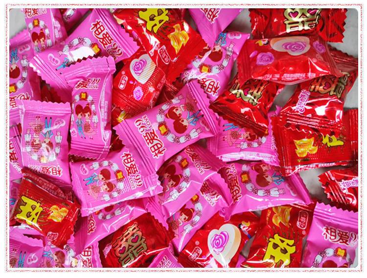 糖果批發5斤散裝喜糖軟硬酥糖混合味水果糖1斤婚禮結婚年貨零食