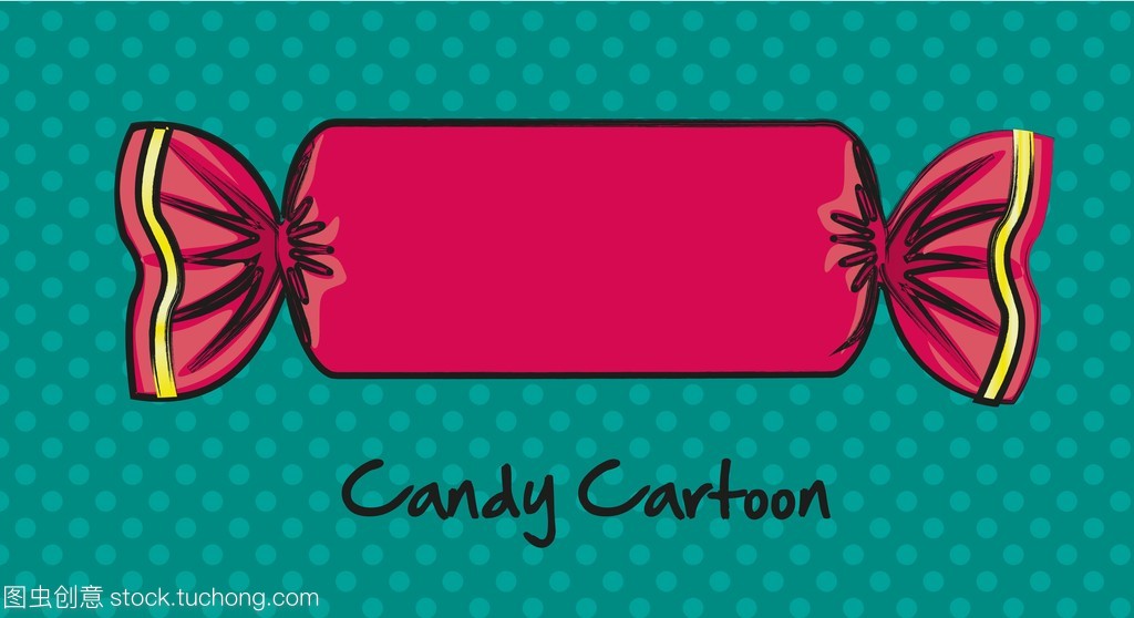 矩形糖果卡通