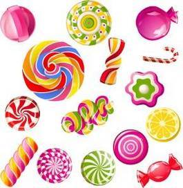 兒童糖果矢量圖