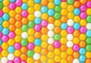 色彩艷麗的糖果