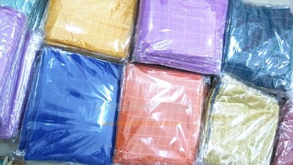 14秋冬款糖果多色格子棉麻披肩圍巾 文藝百搭新風尚