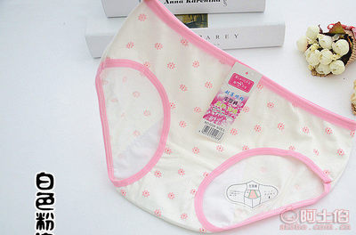 糖果色小雛菊點(diǎn)綴 北極絨經(jīng)期防漏生理內(nèi)褲 少女純棉舒適之選